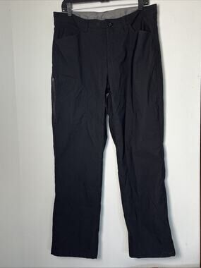 Eddie Bauer Men’s 34x30 Black Fleece Lined Tech Pants Gorpcore Outdoor Camping